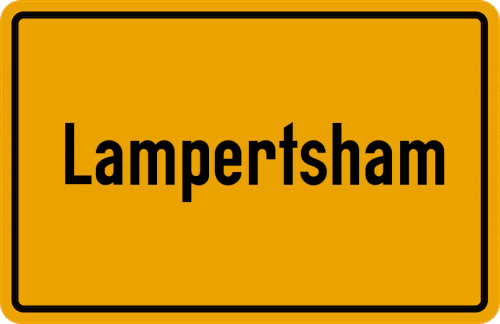 Ortsschild Lampertsham
