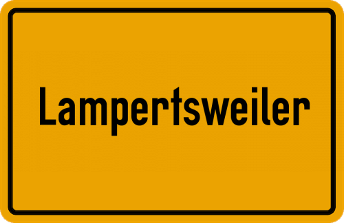 Ortsschild Lampertsweiler