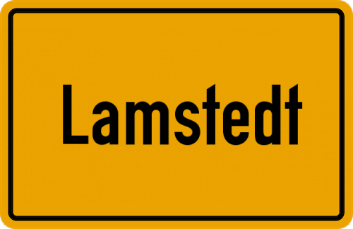 Ortsschild Lamstedt