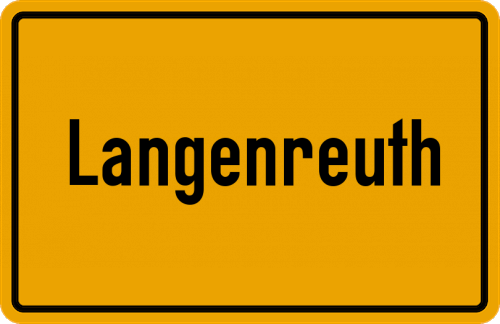 Ortsschild Langenreuth