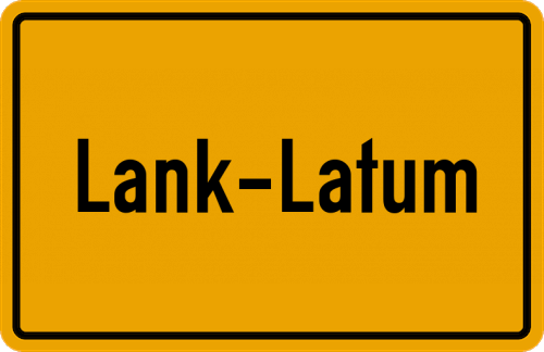 Ortsschild Lank-Latum