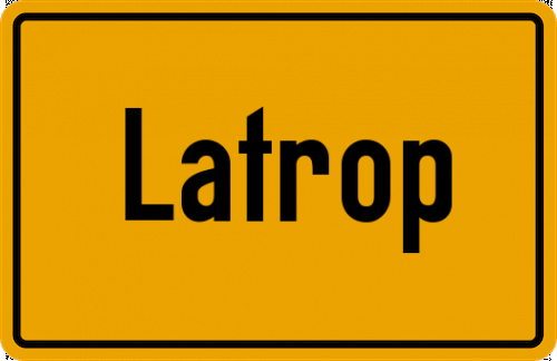 Ortsschild Latrop, Sauerland