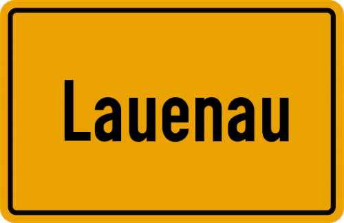 Ortsschild Lauenau