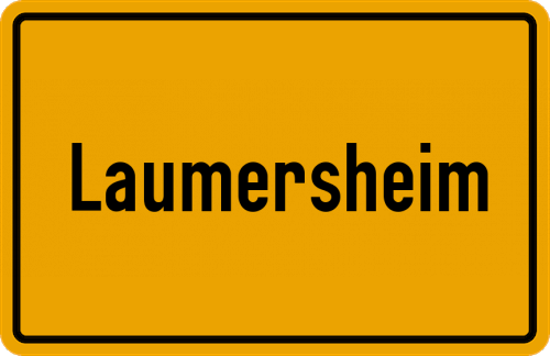 Ortsschild Laumersheim