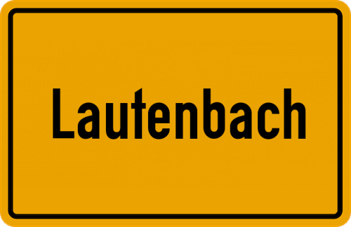 Ortsschild Lautenbach