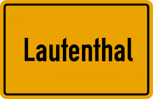 Ortsschild Lautenthal