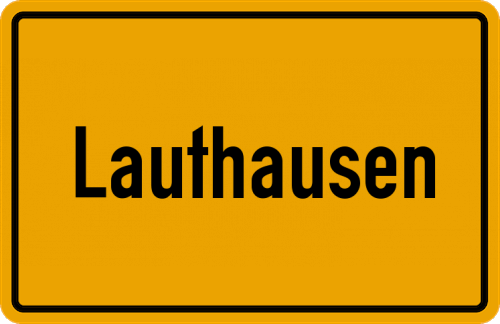 Ortsschild Lauthausen