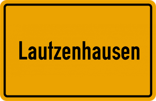 Ortsschild Lautzenhausen