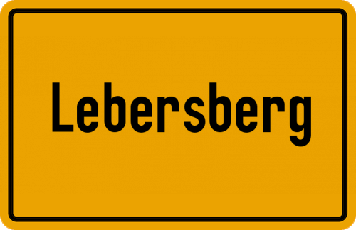 Ortsschild Lebersberg