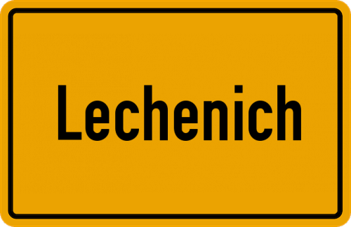Ortsschild Lechenich