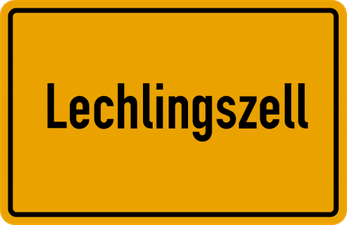 Ortsschild Lechlingszell
