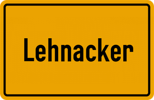Ortsschild Lehnacker