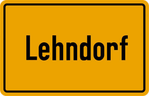 Ortsschild Lehndorf