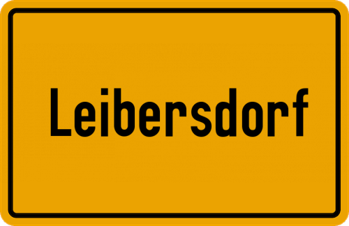 Ortsschild Leibersdorf