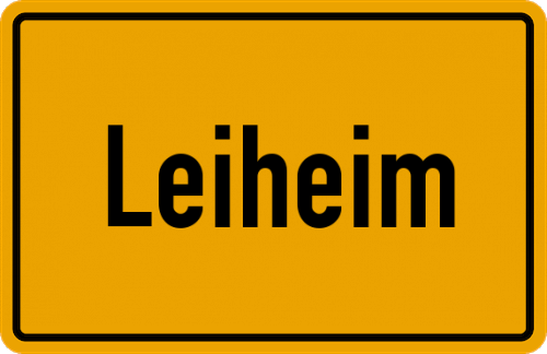 Ortsschild Leiheim