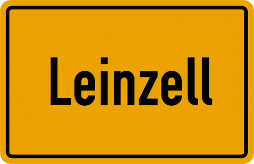 Ortsschild Leinzell
