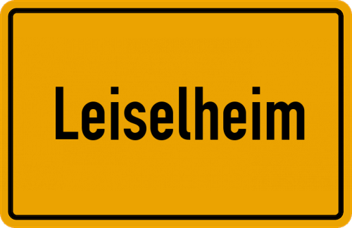 Ortsschild Leiselheim