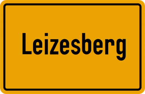 Ortsschild Leizesberg