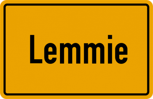 Ortsschild Lemmie
