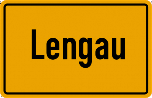 Ortsschild Lengau