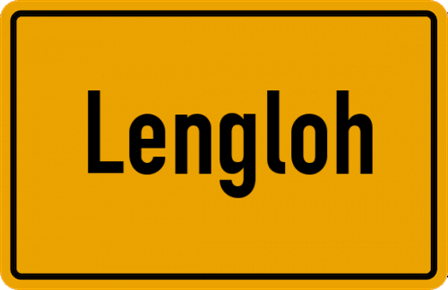 Ortsschild Lengloh