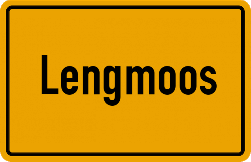 Ortsschild Lengmoos