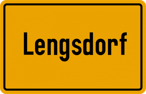 Ortsschild Lengsdorf