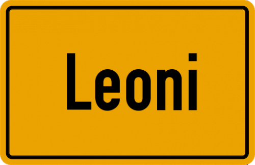 Ortsschild Leoni, Starnberger See