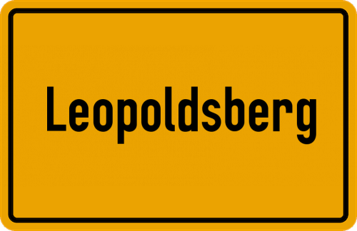 Ortsschild Leopoldsberg