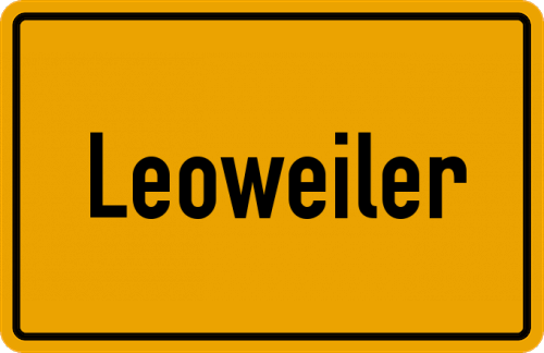 Ortsschild Leoweiler