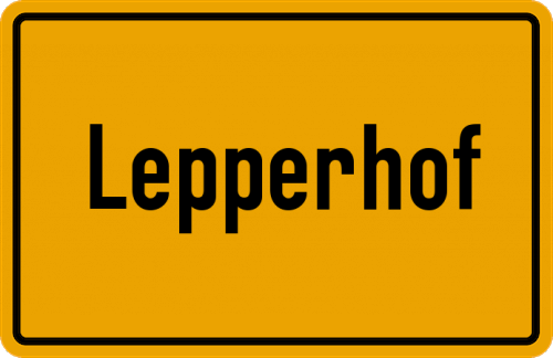 Ortsschild Lepperhof