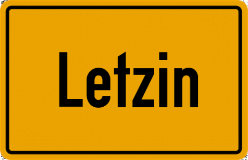 Ortsschild Letzin
