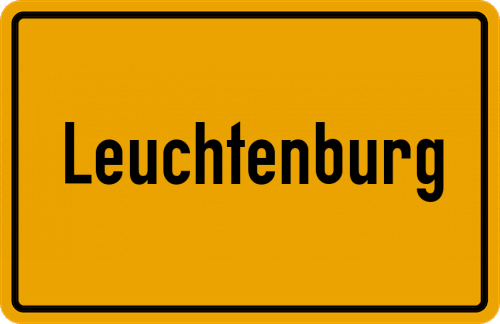 Ortsschild Leuchtenburg