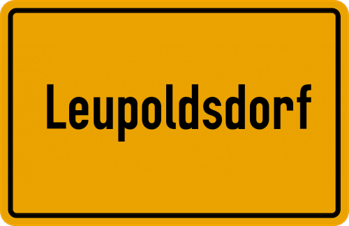 Ortsschild Leupoldsdorf