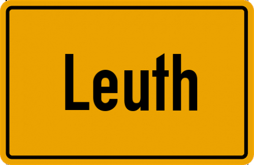 Ortsschild Leuth