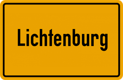 Ortsschild Lichtenburg