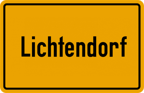 Ortsschild Lichtendorf