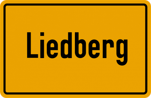 Ortsschild Liedberg