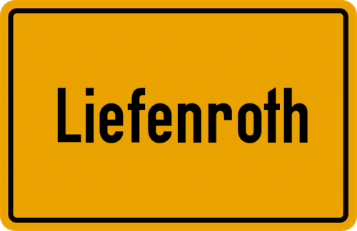 Ortsschild Liefenroth