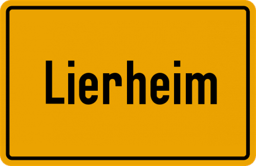 Ortsschild Lierheim