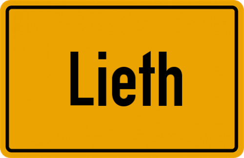 Ortsschild Lieth