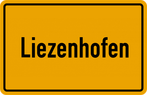 Ortsschild Liezenhofen