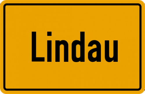 Ortsschild Lindau, Oberfranken