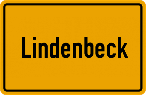 Ortsschild Lindenbeck