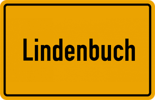 Ortsschild Lindenbuch