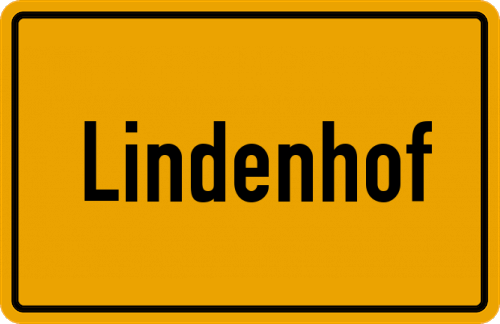 Ortsschild Lindenhof, Eder