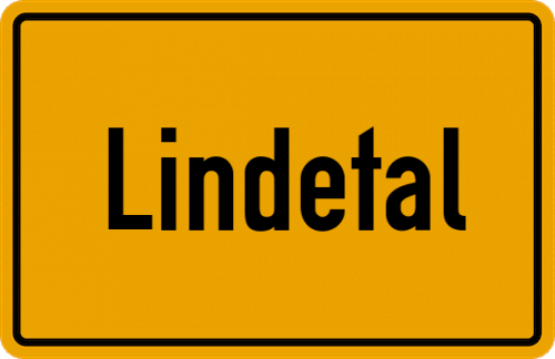 Ortsschild Lindetal