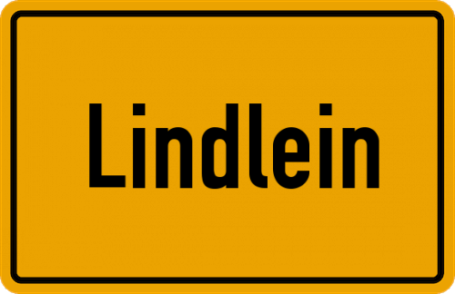 Ortsschild Lindlein