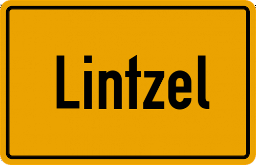 Ortsschild Lintzel