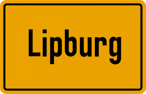 Ortsschild Lipburg
